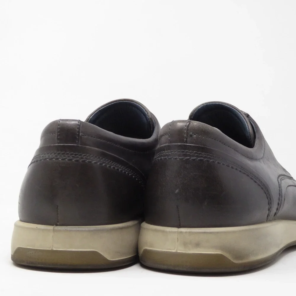 ECCO Jared Mens Oxford Shoes Dark Brown Leather Lace Up Casual 45 / 11